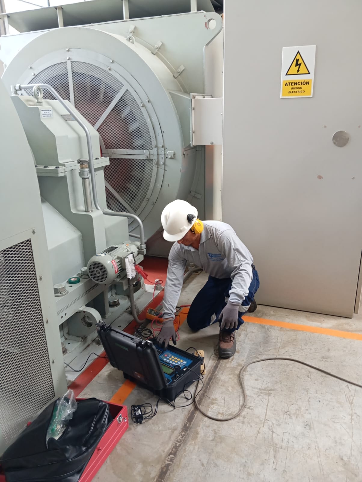 Prueba de megado en generador