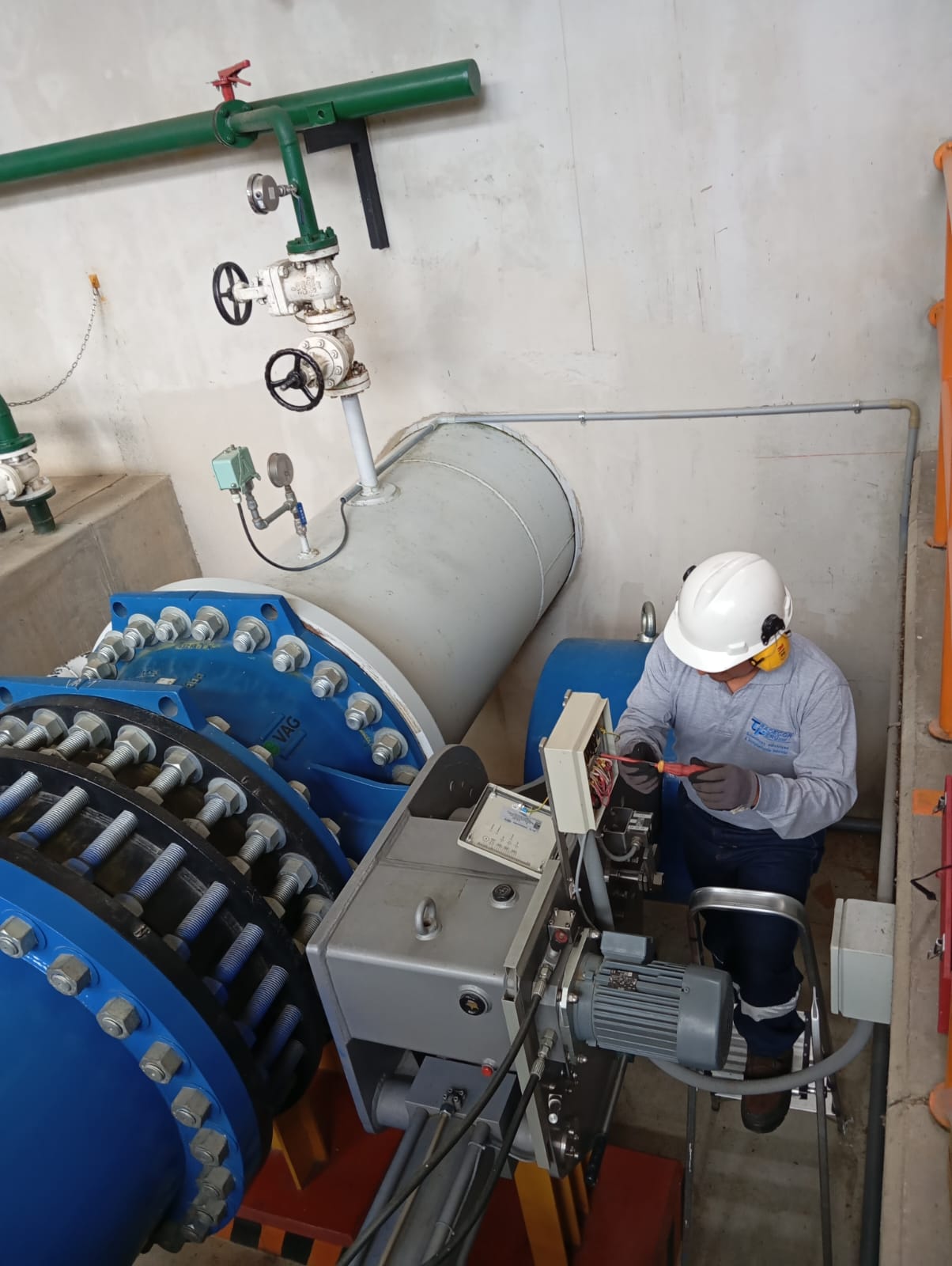 Mantenimiento de válvula industrial